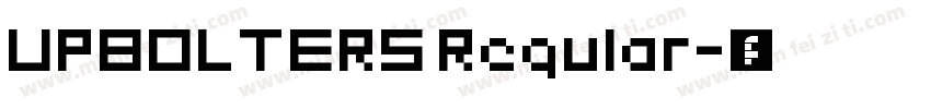 UPBOLTERS Regular字体转换